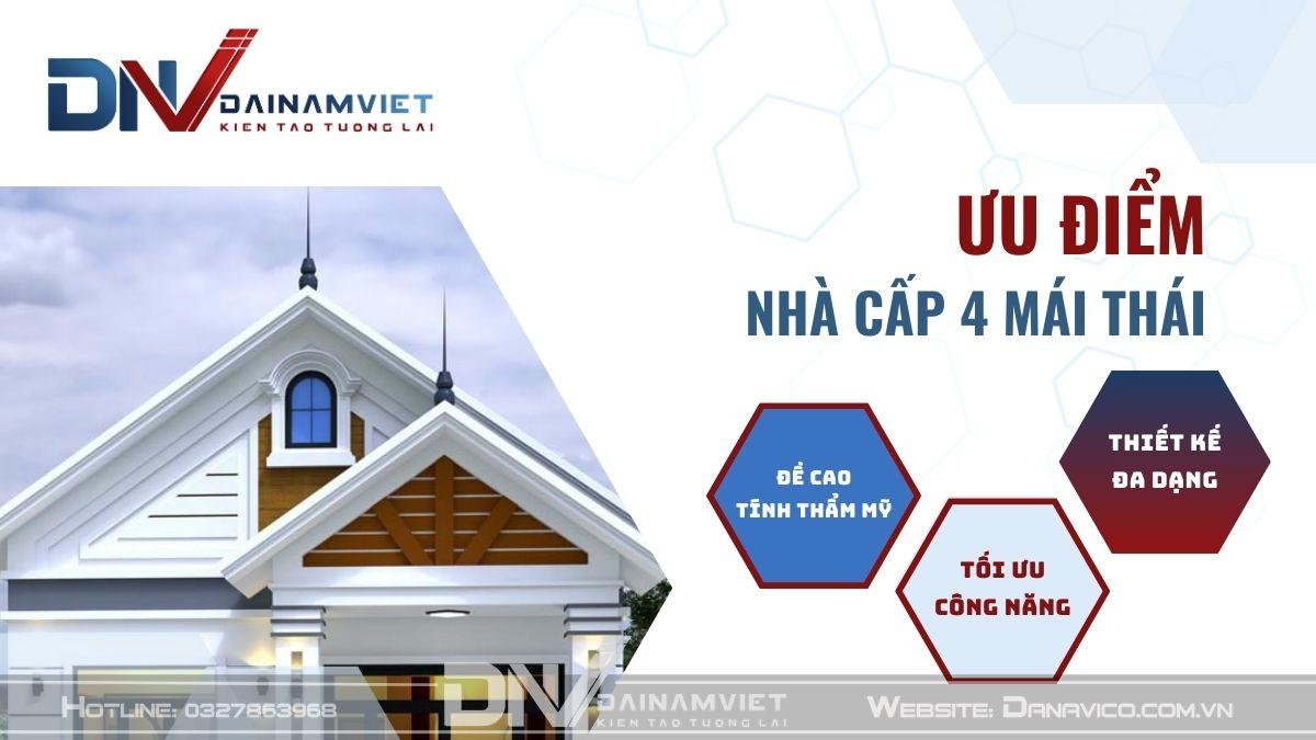 Ưu điểm Xây nhà cấp 4 mái thái giá rẻ - Đại Nam Việt Cần Thơ