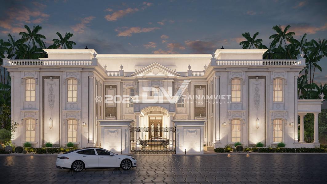 Thiết kế nhà vườn 1000m2 tân cổ điển